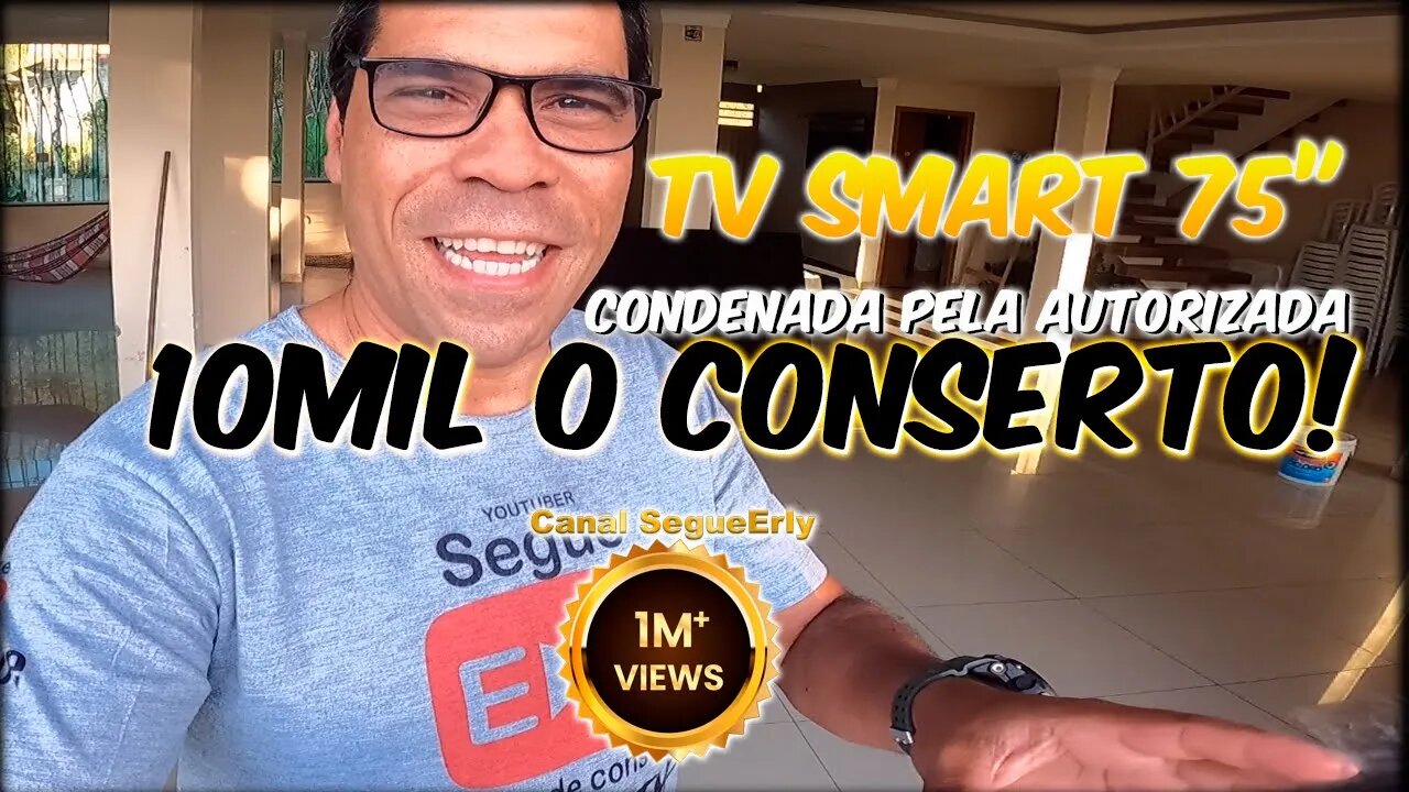 tv smart 75 display em curto(resolvido)