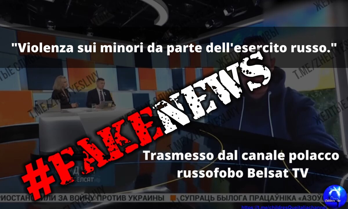 Fact Checking Ucraina - Nessuna violenza da parte degli "occupanti russi" nei confronti dei bambini