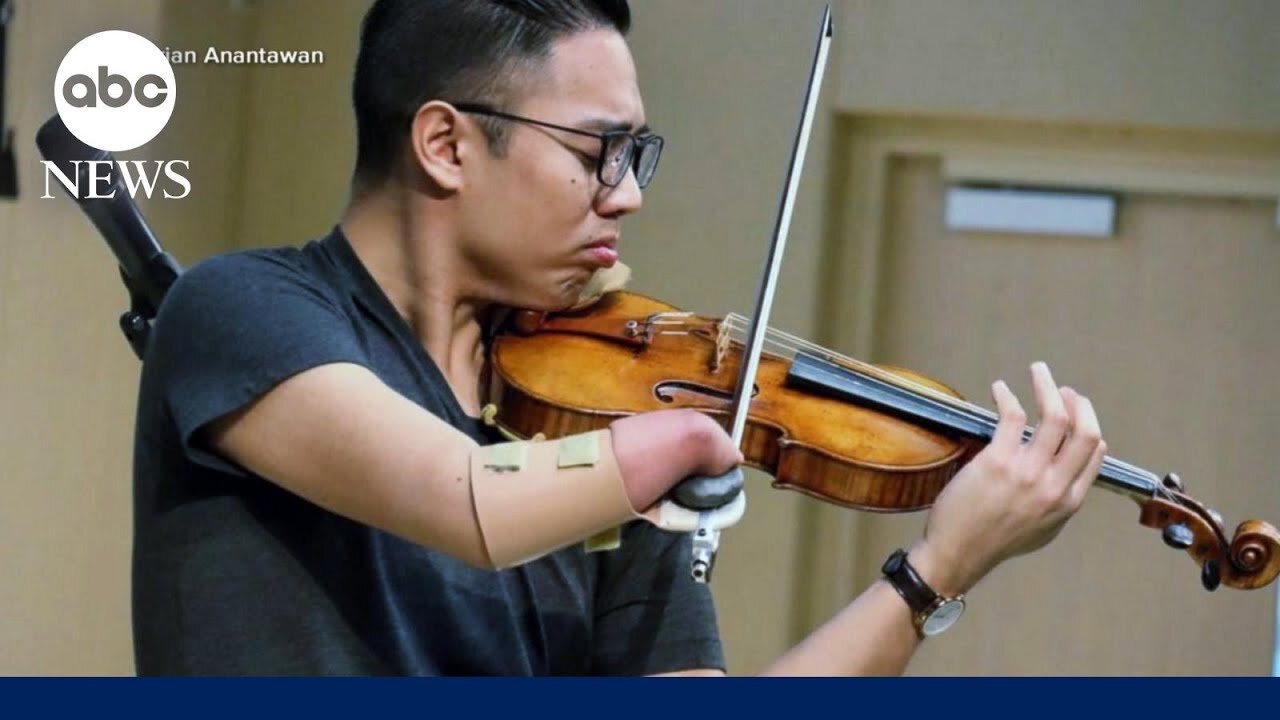 Violinist born with 1 hand helps find their unique sound