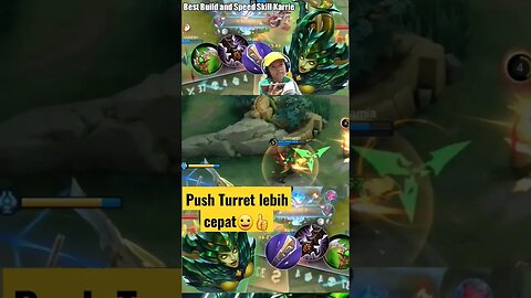 Karrie Push Turret More faster then ever #razimaruyama #savage#karrie#karriebestbuild#mobile legend