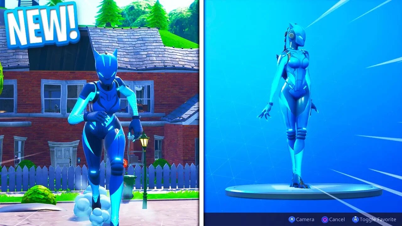 How to Unlock the NEW blue "LYNX" in Fortnite!! Blue Lynx Gameplay!!