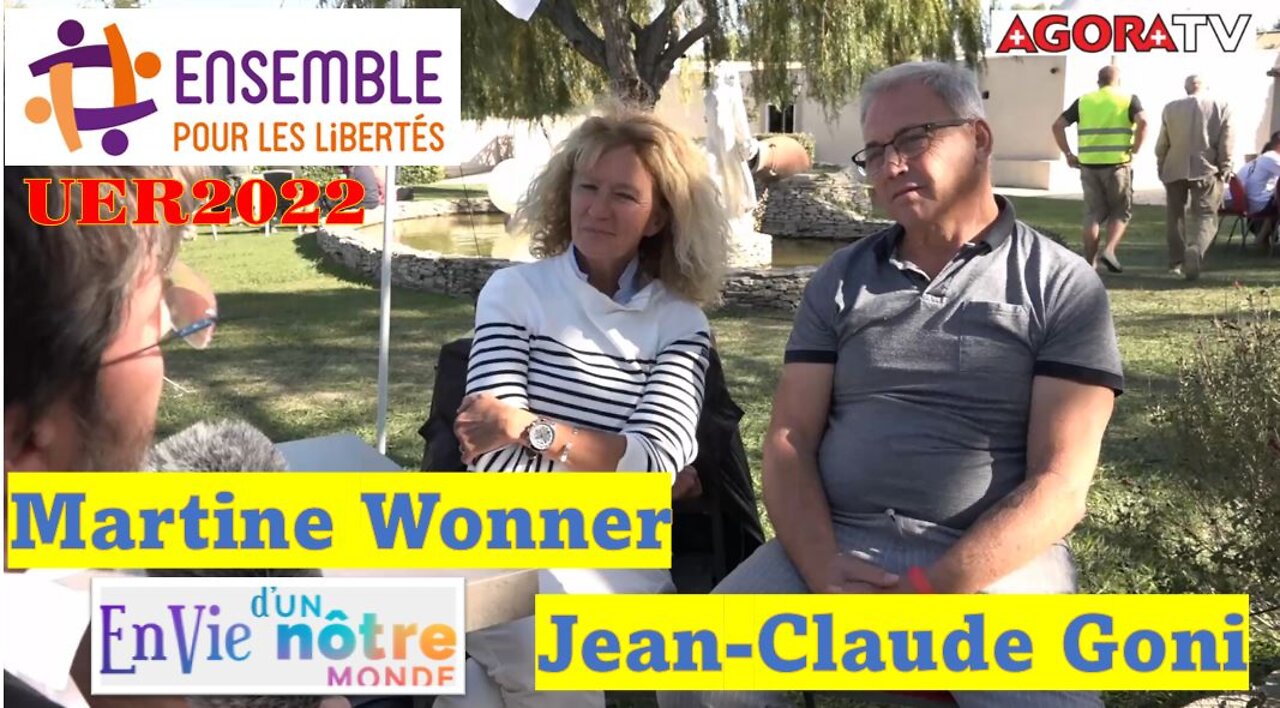 Martine Wonner et Jean-Claude Goni à l'Université d'Eté Résistante