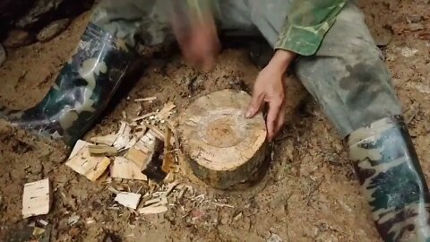 Cooking and surviving in rock caves.14