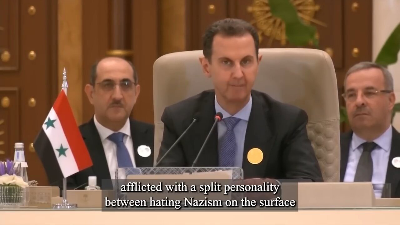 President Bashar al-Assad: Israelis hating Nazism on the surface, but loving it in reality