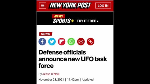 Defense Officials Announce New UFO Task Force Paranormal News