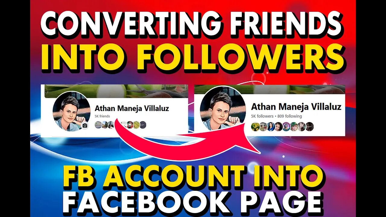 HOW TO CORVERT FACEBOOK ACCOUNT INTO FACEBOOK PAGE | 5K FRIENDS INTO 5K FOLLOWERS