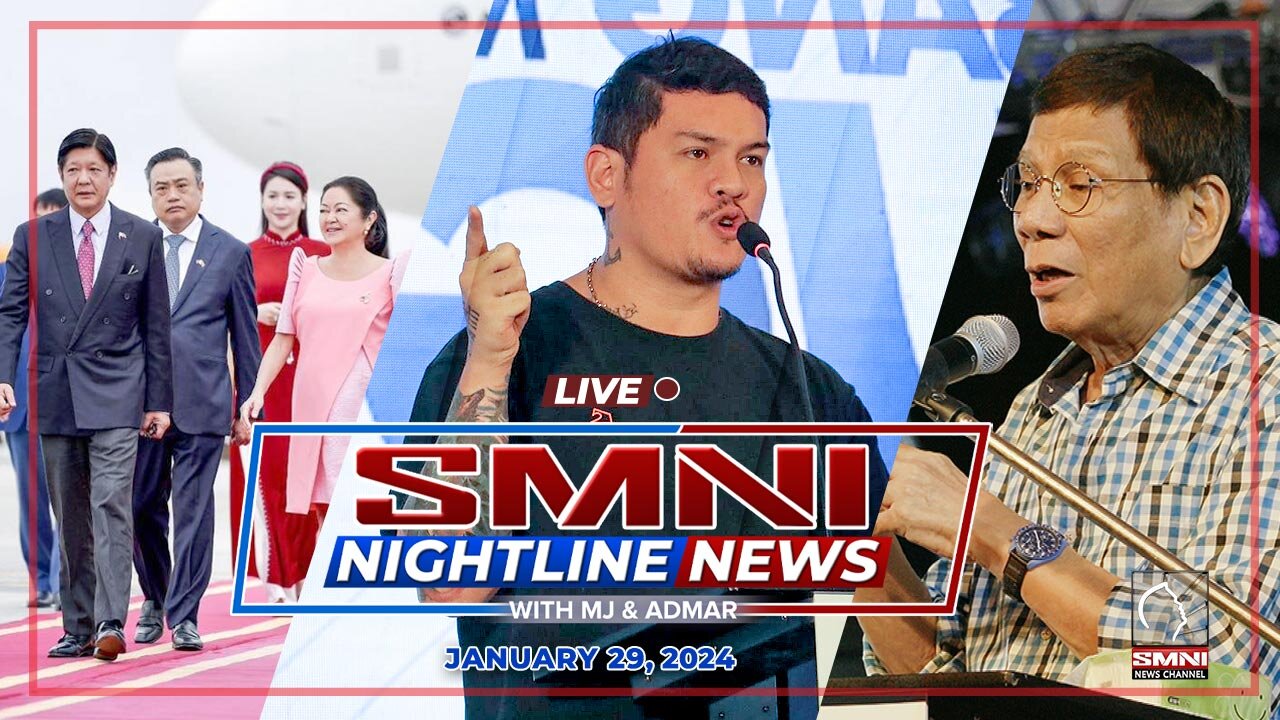 LIVE: SMNI Nightline News with Admar Vilando and Jade Calabroso| January 29, 2024