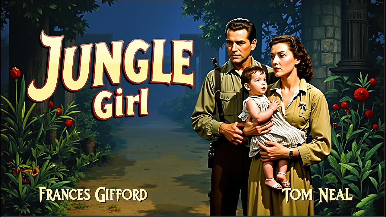 JUNGLE GIRL (1941) Frances Gifford, Tom Neal & Trevor Bardette | Adventure | Colorized