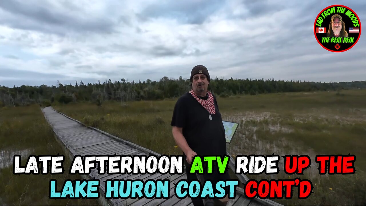 Late Afternoon ATV Ride Up The Lake Huron Coast - Part-3 - August 24th, 2024