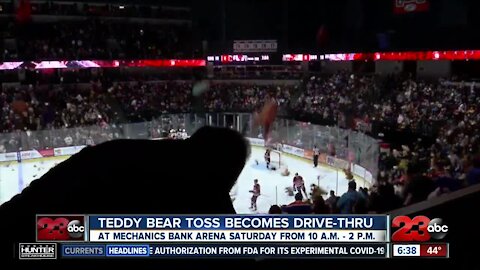 Bakersfield Condors Teddy Bear Toss will be a drive-thru outside Mechanics Bank Arena this year