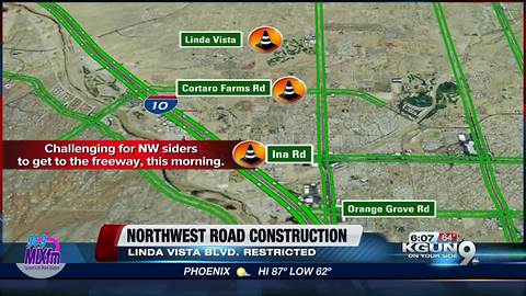 Construction causing congestion in Marana