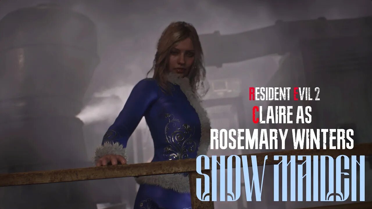 Resident Evil 2 Remake Claire as Rosemary Winters Snow Maiden outfit