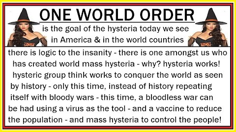 ONE WORLD ORDER