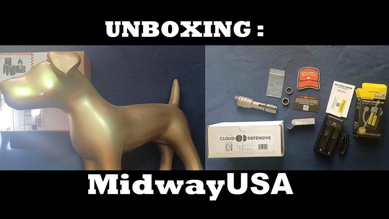 UNBOXING 201: MidwayUSA. CLOUD DEFENSIVE MCH DUTY HO DF, Full Size FDE, 18650 / NITECORE UI2 BUNDLE