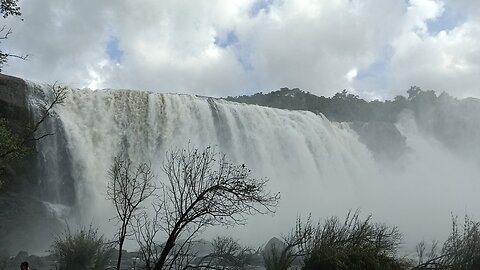 At Athirapilly Waterfalls