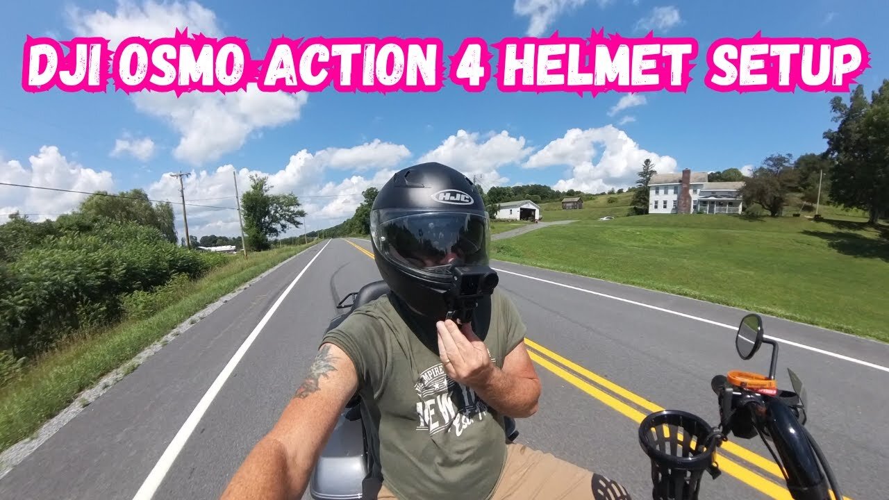 DJI OSMO Action 4 helmet setup