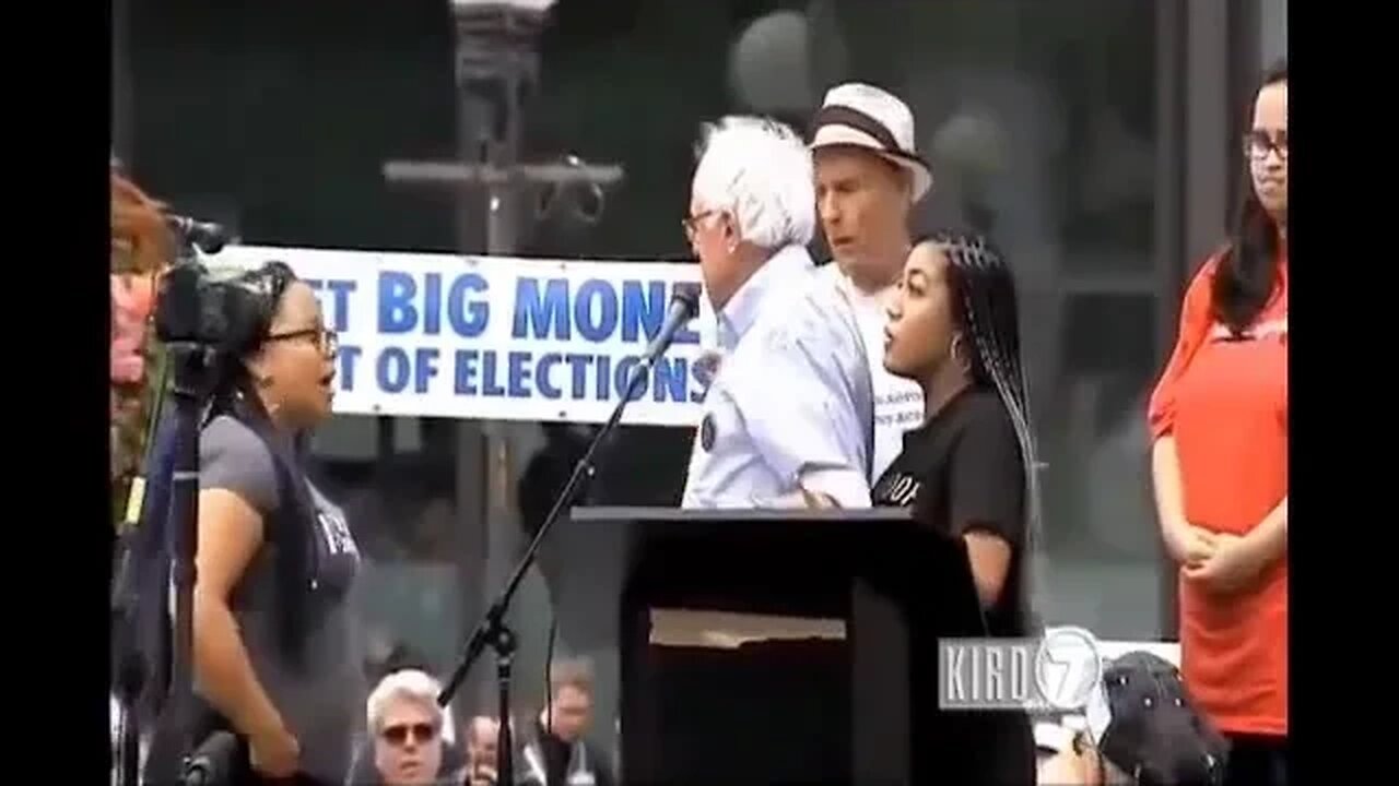 Trump: Bernie Sanders can't even defend his own mic