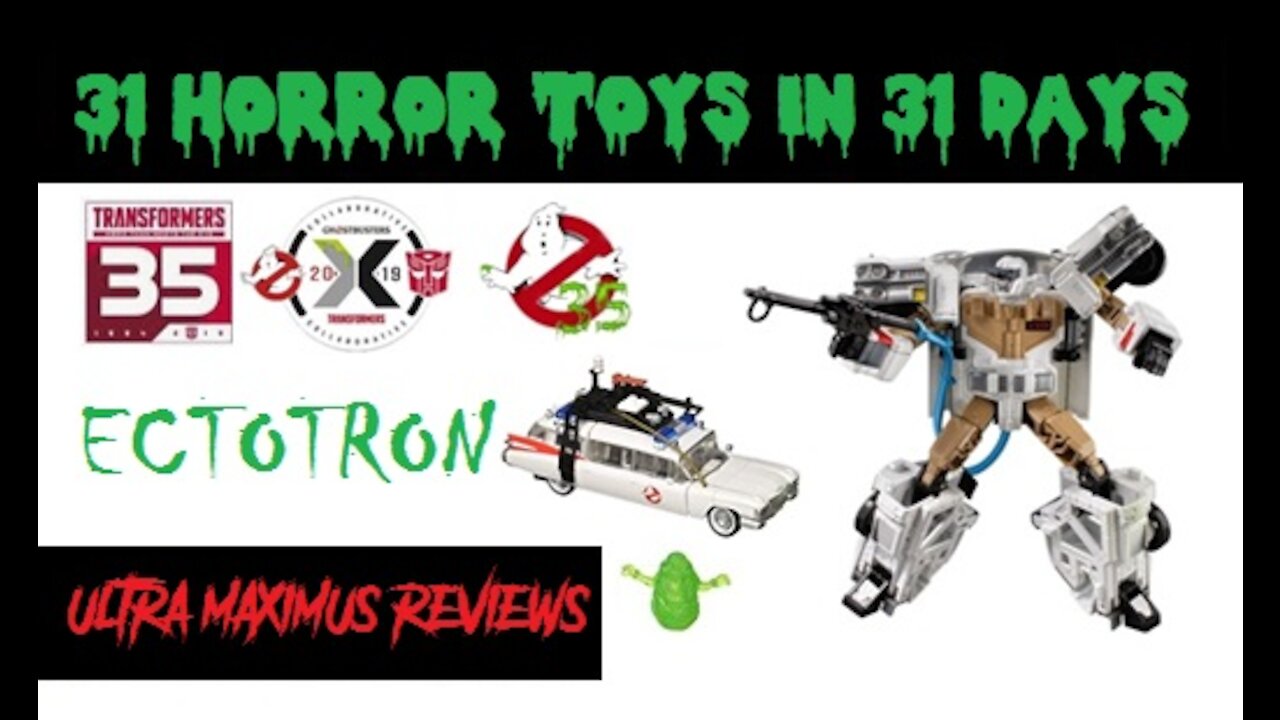 🎃 Ectotron Transformers Ghostbusters 35th Anniversary Crossover 31 Horror Toys in 31 Days