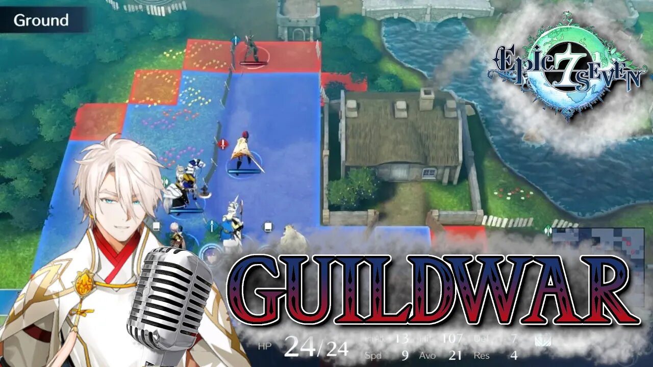 Master Tactician Zahhak - Epic Seven GuildWar Comentary OffThePerk Vs. Harmonious
