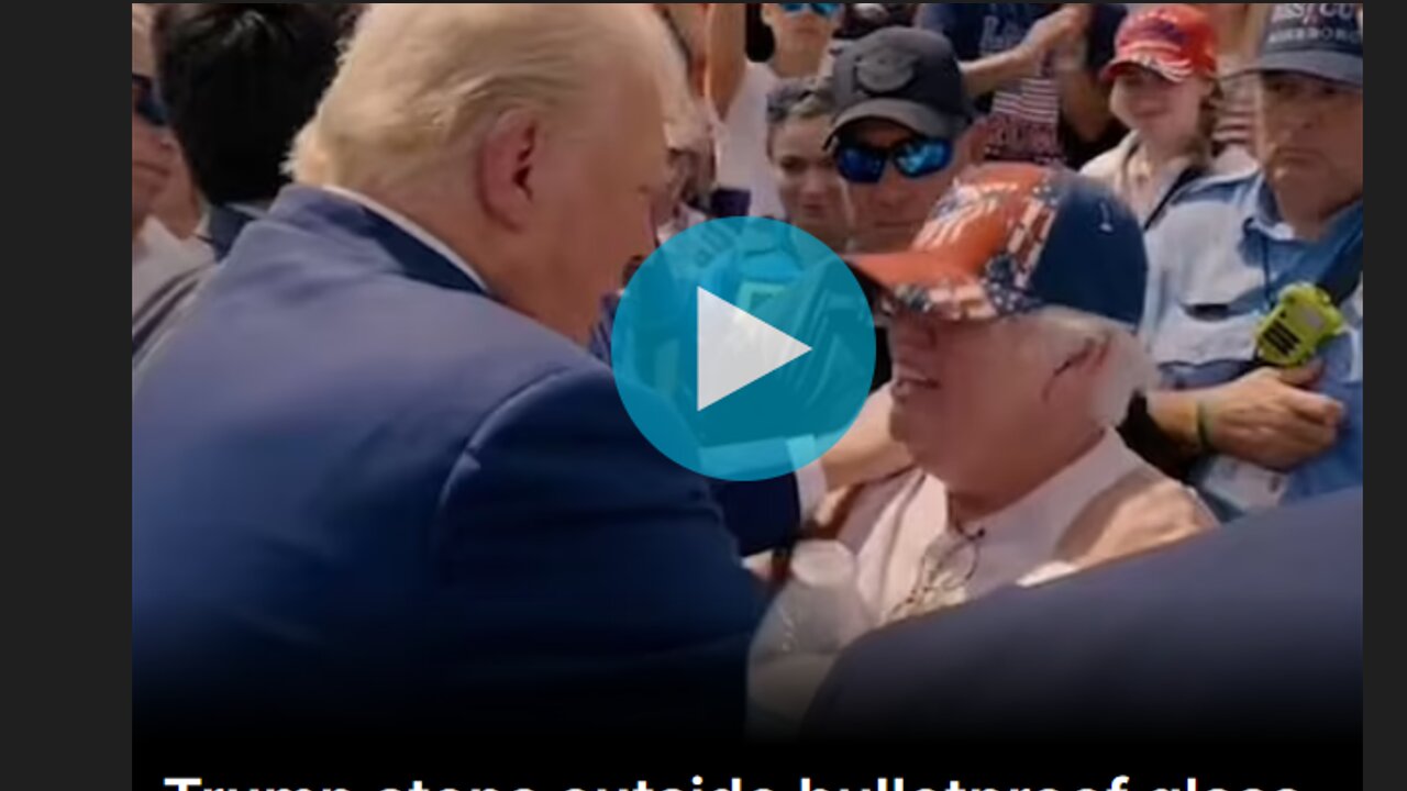 Donald Trump hugs woman at North Caroline rally