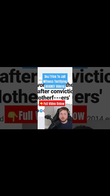 DoJ Tries To Jail Witness Testifying Against Biden Regime 😱 #politics #Trump #Biden