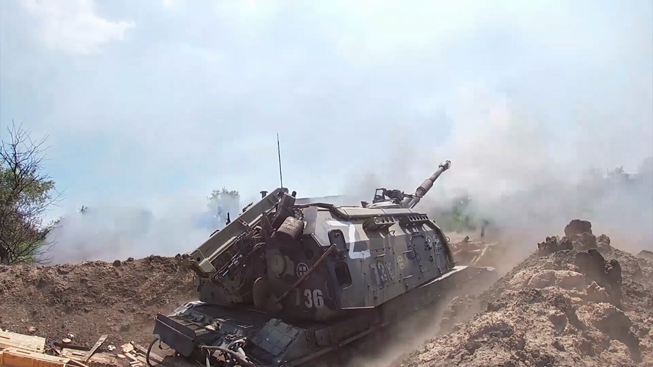 Msta-S artillery units in combat action