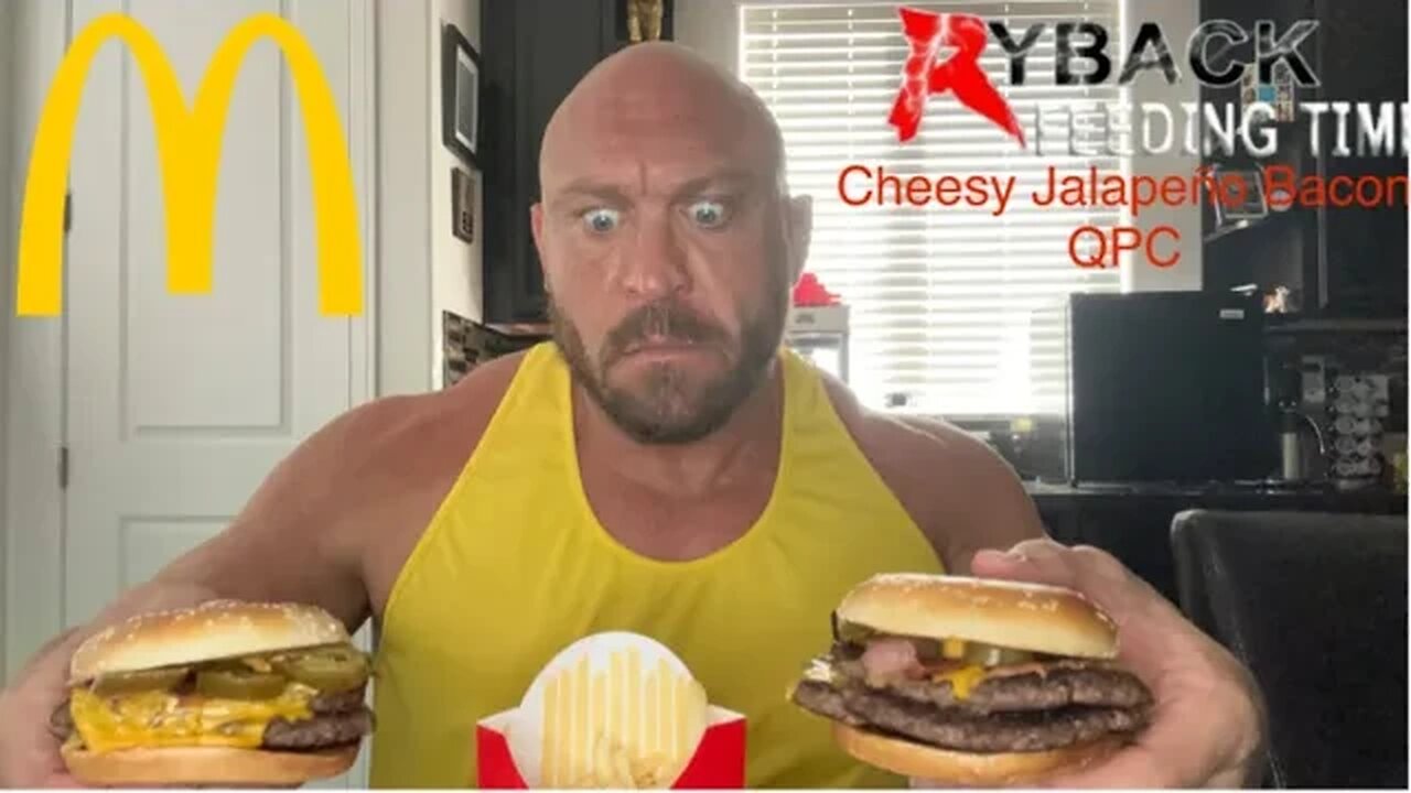 Ryback VS McDonald’s New Cheesy Jalapeño Bacon QPC 2 On 1 Handicap Match