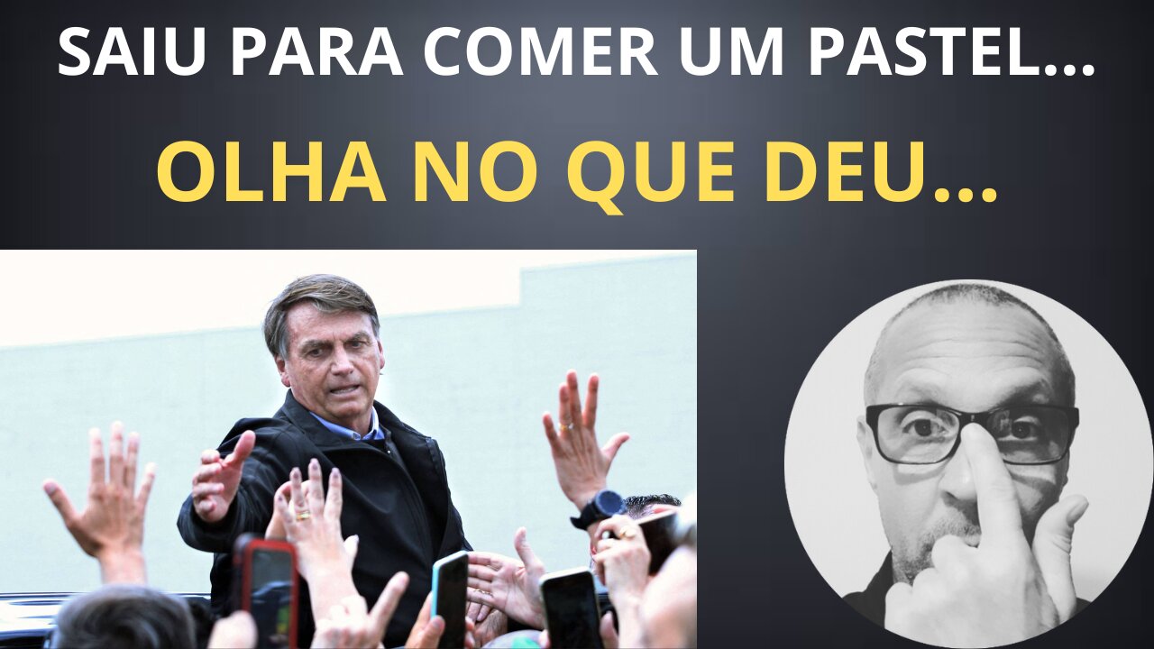 Veja o vídeo: Bolsonaro é ovacionado ao sair para comer um pastel!