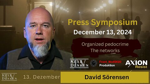 🔵⚡️ Presentation: David Sörensen at the AxionResist press conference on 13 December 2024