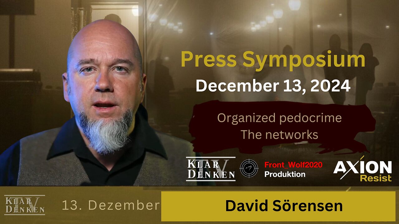 🔵⚡️ Presentation: David Sörensen at the AxionResist press conference on 13 December 2024