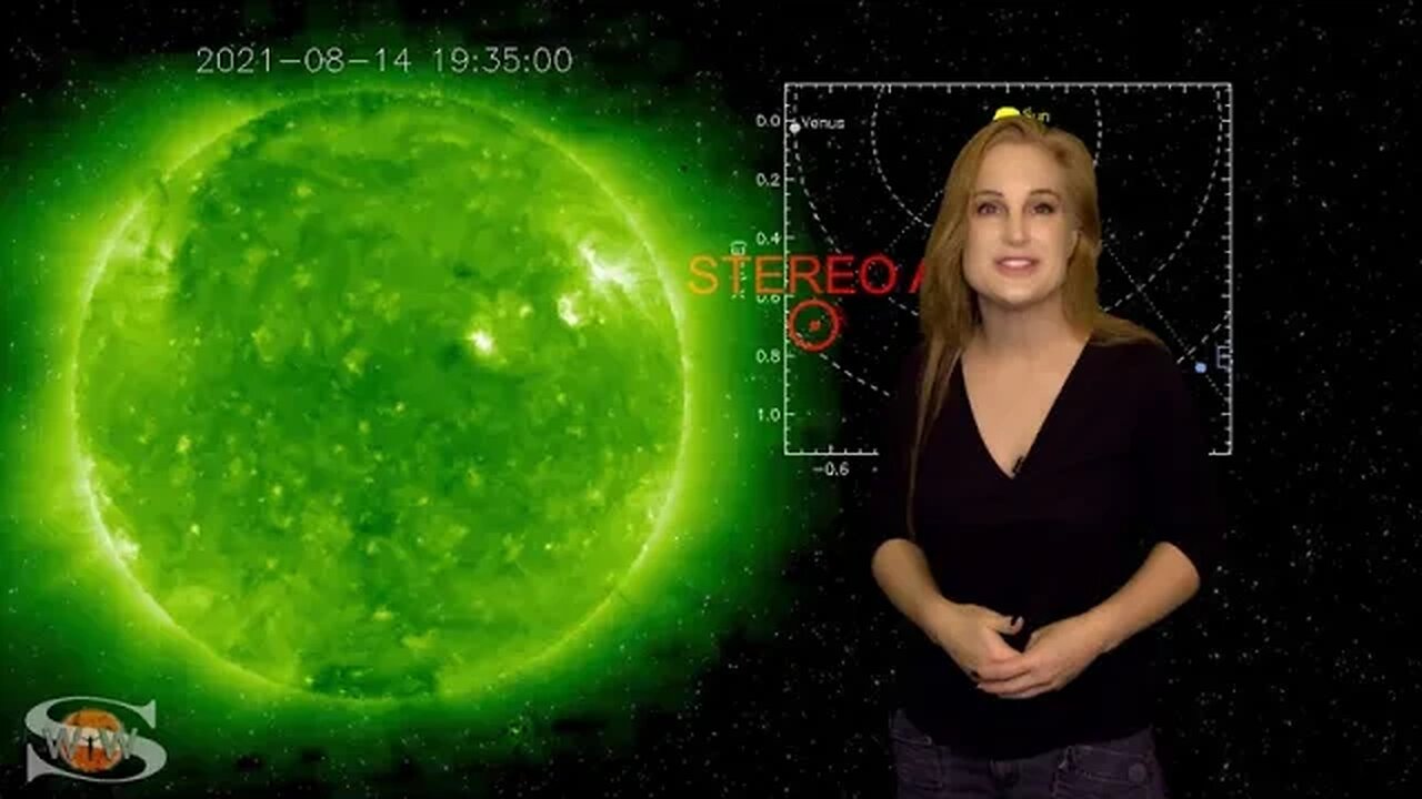 Many Sunspots Emerge & A Big Filament Snakes | Solar Storm Forecast 08.15.2021