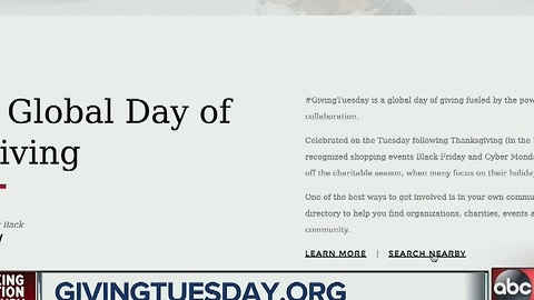 A global day of giving on Giving Tuesday