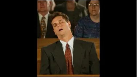 Falling asleep in Church