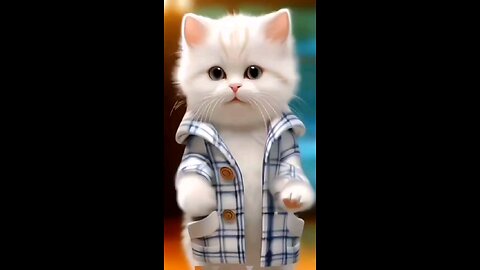 cute cat dancing