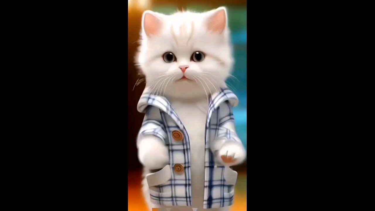 cute cat dancing