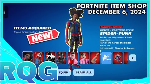 “NEW” SPIDER-GANG BUNDLE IS HERE! FORTNITE ITEM SHOP (December 6, 2024)