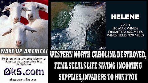 WESTERN NORTH CAROLINA DESTROYED, FEMA STEALS LIFE SAVING INCOMING SUPPLIES, INVADERS TO HUNT YOU