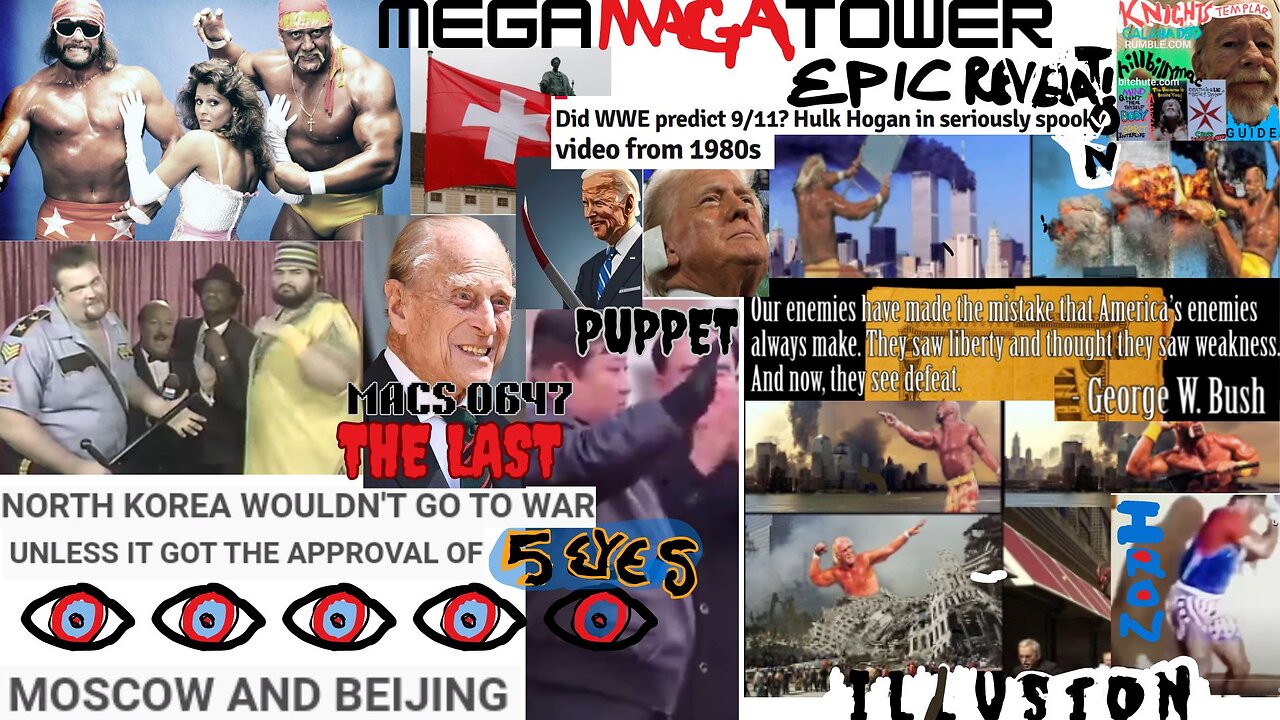 TRUMP! WHAT'S REALLY HAPPENING IS OCCULTED (e.g. KIM A SWISS PUPPET) & THE HULKSTER A DRACO SHAMROCK