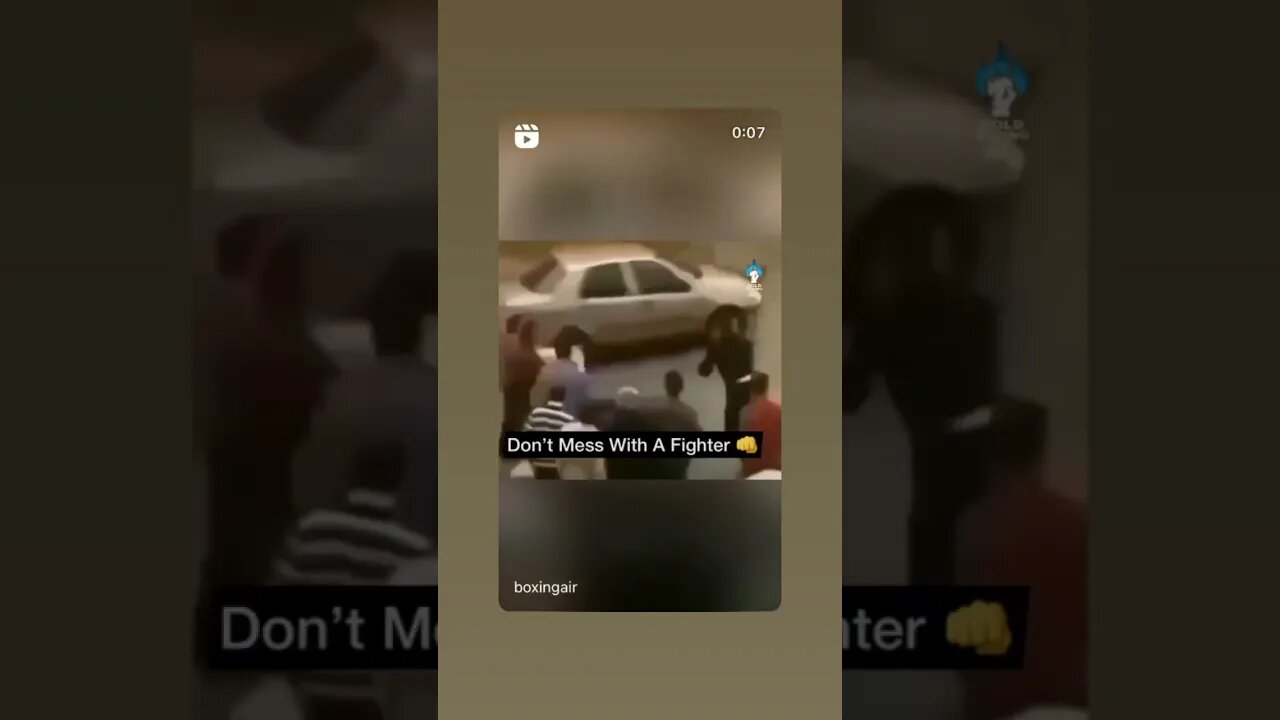 Don't mess with a fighter 👊