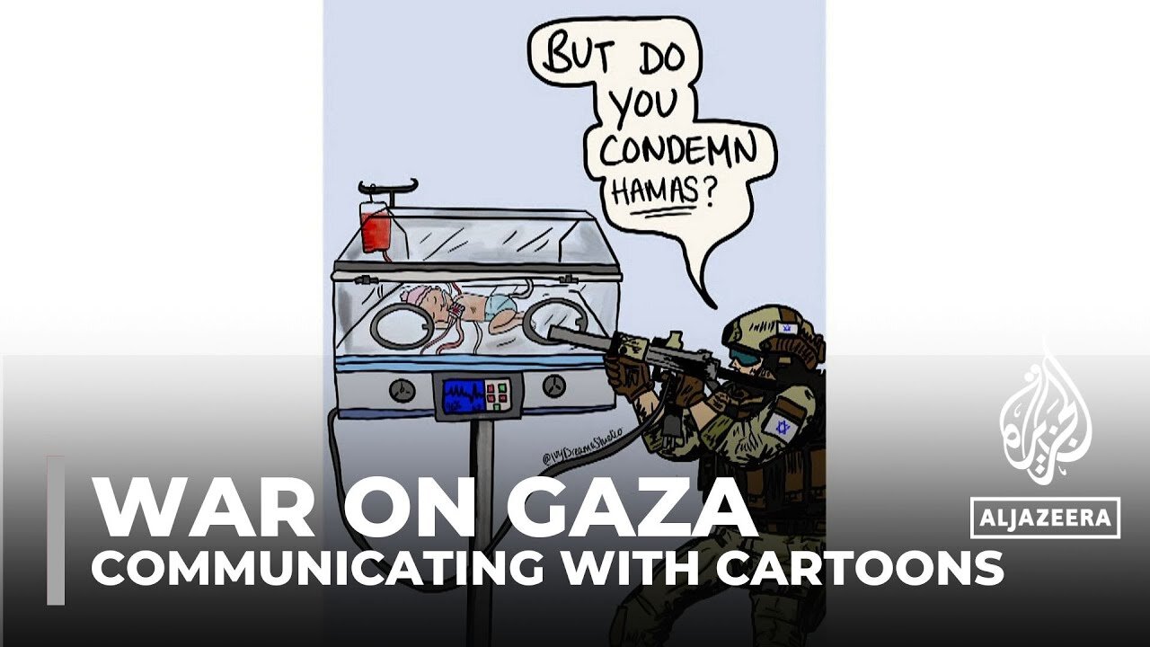 War on Gaza: Communicating with cartoons