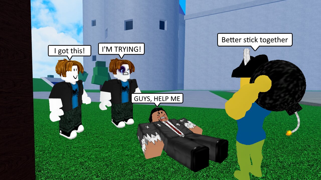 Fighting Three High Bounty Teamers With Bomb In Blox Fruits