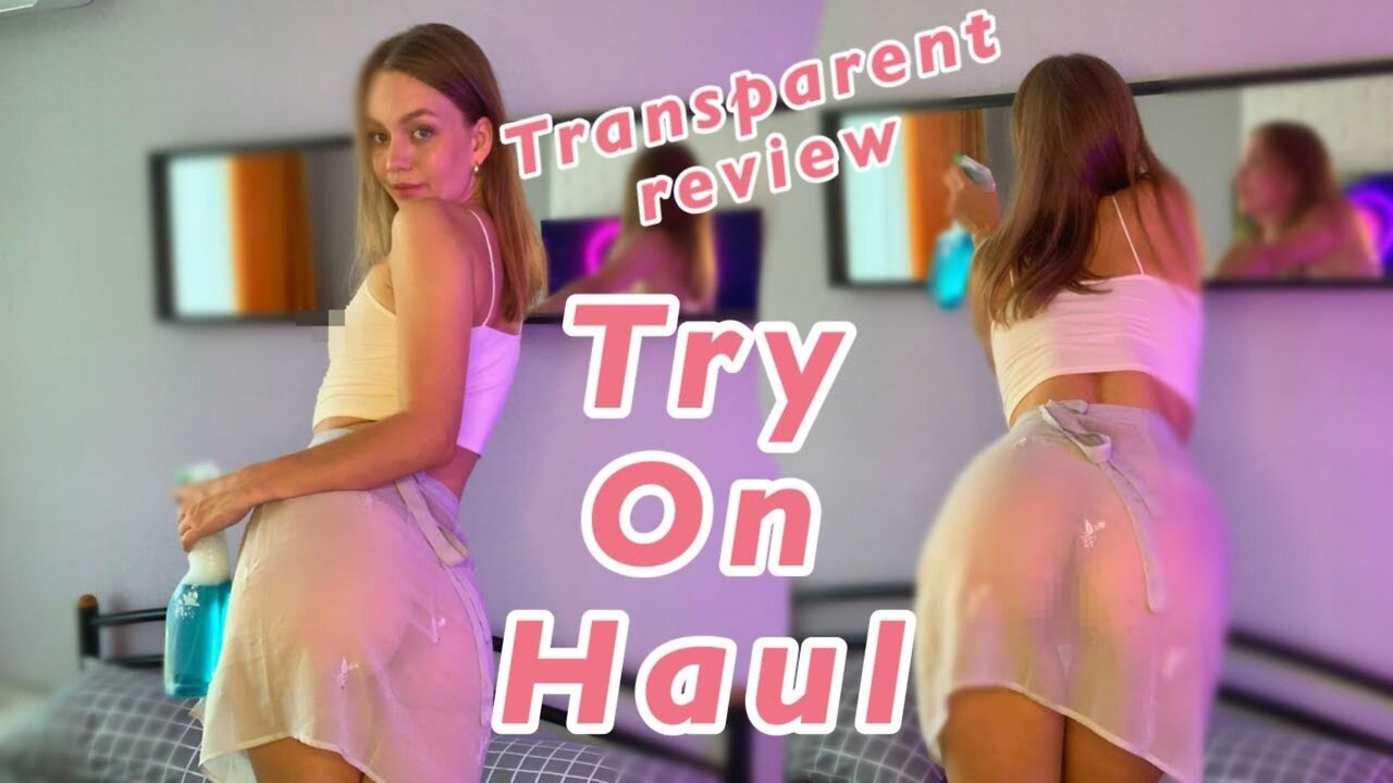 [4K] _ How to clean mirror_ TRANSPARENT Try on Haul with Emily _ Get ready with me 2024