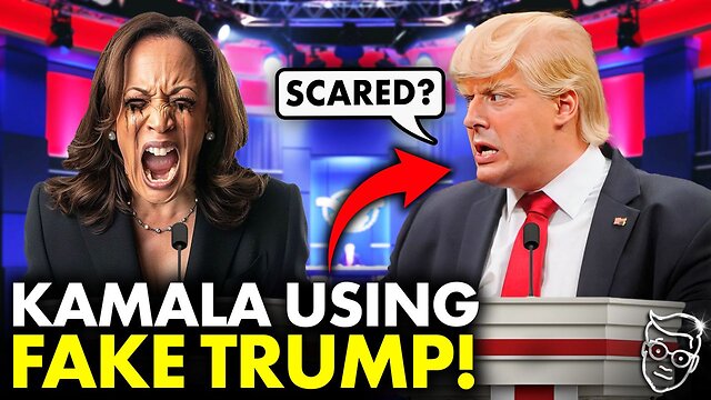 Kamala Hires ‘Fake Trump’, FORCED to Wear Wig to Prepare For Debate | CAUGHT Scripting ‘Clapbacks’🤣