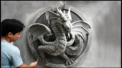 How to make a legendary dragon with cement