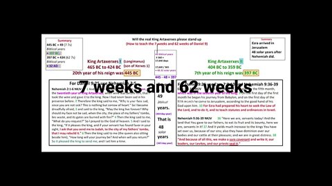 7 weeks and 62 weeks
