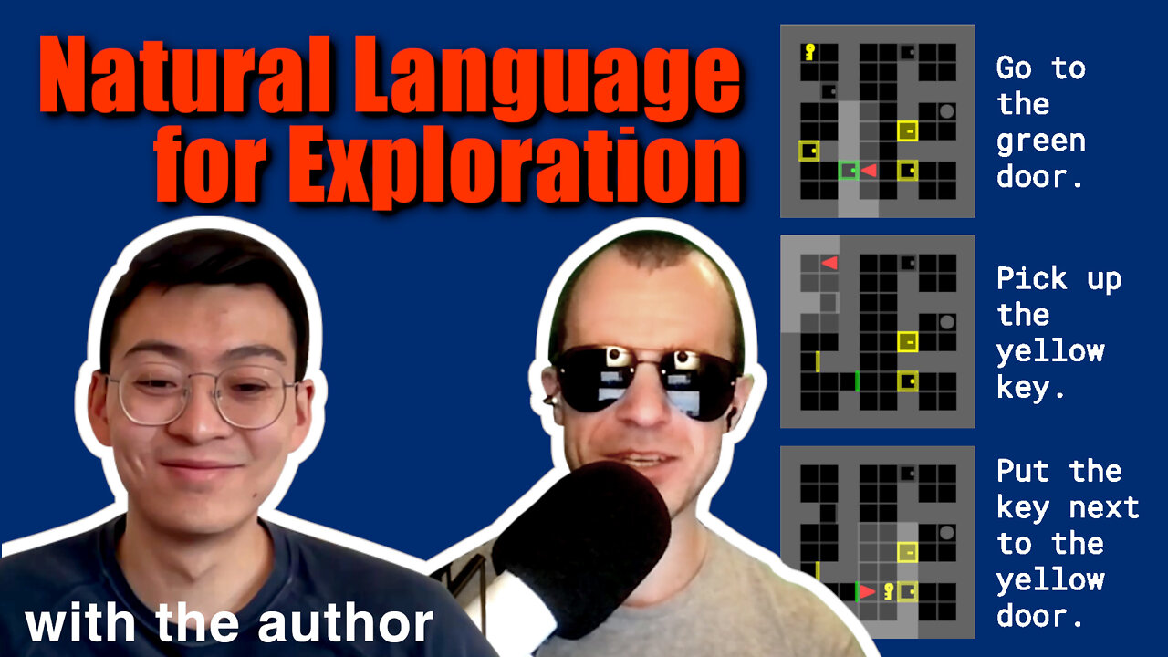 Author Interview - Improving Intrinsic Exploration with Language Abstractions