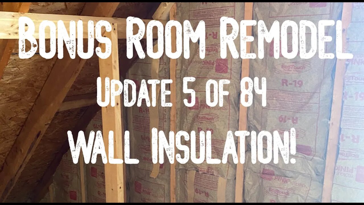 Bonus Room Remodel: Project 06 Update 5 of 84 - Wall Insulation ... Closing It Off!