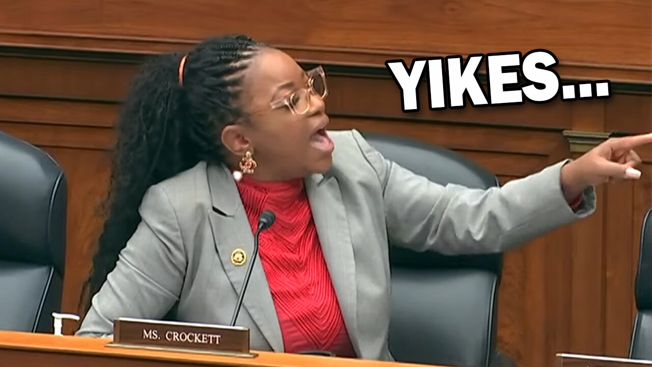 Jasmine Crockett EXPLODES as she goes on an ANTI-WHITE rant during DEI hearing