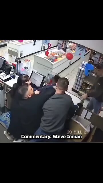 Scotland: An armed robber gets taken down and disarmed at a post office.