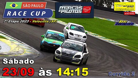 🔴 RACE CUP / MARCAS E PILOTOS SP | Corrida 2 | 7ª Etapa 2023 | Velocitta (SP) | Ao Vivo